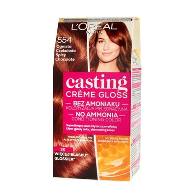 L'Oréal Paris Casting Creme Gloss Cremefarbe Nr. 554 Fiery Chocolate 1p