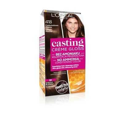 L'Oréal Paris Casting Creme Gloss Cremefarbe Nr. 418 Chocolate Mocca 1p