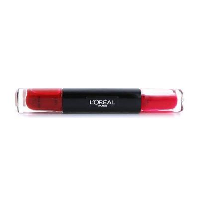 L'Oréal Paris Infallible Nail Polish 2-In-1 034 Red Rage 2 x 5 ml