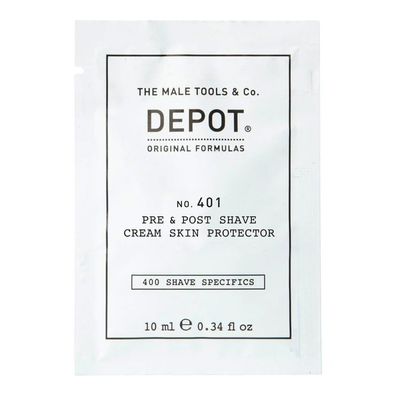 Depot 400 Shave Specifics #401 Beruhigende Rasiercreme vor und nach der Rasur 10 ml