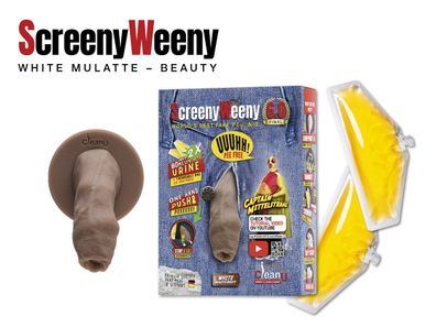 Screeny WEENY 6.0 white mulatte Beauty Silikon Fake Penis original CleanU Clean Urin
