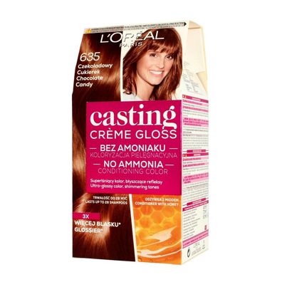L'Oréal Paris Casting Creme Gloss Cremefarbe Nr. 635 Chocolate Candy 1op