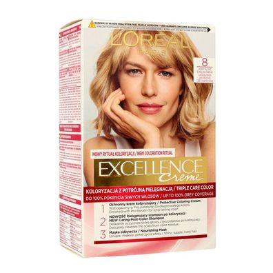 L'Oréal Paris Excellence Creme Farbe Creme 8 Hellblond 1op