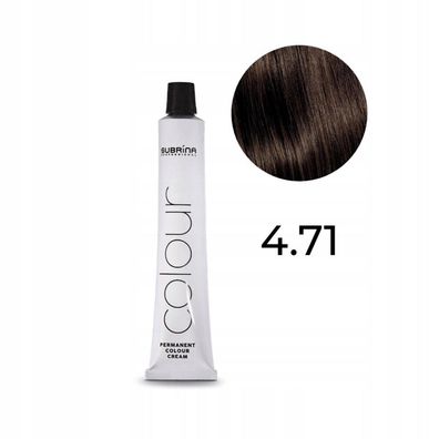 Subrina Professional Essential Colour, permanente Haarfarbe, 4.71 Mittelbraun, 100 ml