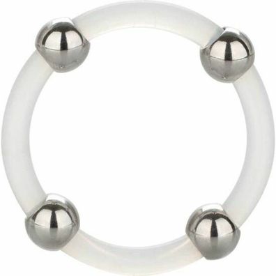 CalExotics Steel Beaded Silicone Ring L