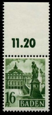 FZ BADEN 1. Ausgabe Spezialisiert Nr 6yvIII postfrisch X7B7DCE