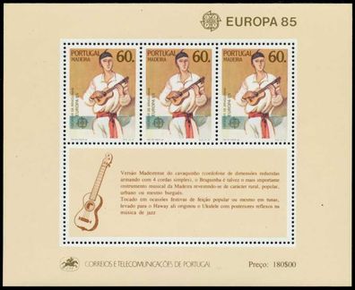 Madeira Block 6 postfrisch S00E0D6