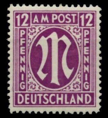 BIZONE AM-POST Nr 15aAz postfrisch X764B0E
