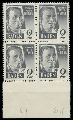 FZ BADEN 1. Ausgabe Spezialisiert Nr 1yvI + 1yv X81AEBE