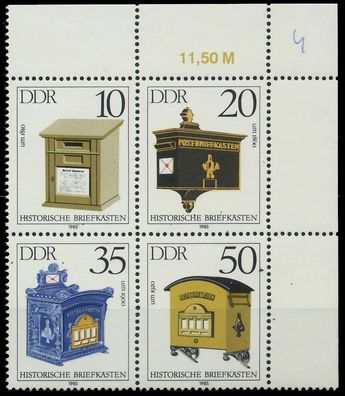 DDR Zusammendruck Nr 2924VBa-2927VBa postfrisch Viererb X0A1C4A