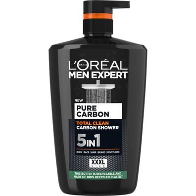 L'Oréal Paris Duschgel Men Expert Pure Carbon (Totan Clean Carbon Shower) 1000ml