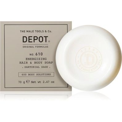 Depot 600 Body Solutions #610 feuchtigkeitsspendender Massage-Seifenriegel70g
