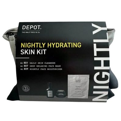 Depot Skin Set #809 Nachtcreme 65ml + #801 Aktivkohle Reinigungsgel 50ml + #807