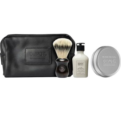Depot Shave Set #408 After-Shave-Balsam 50ml + #412 Rasierseife 100g + #731 Pinsel