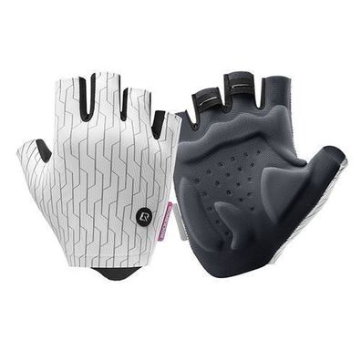MTB-Fahrradhandschuhe Größe L - weiß und schwarz