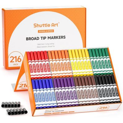 Shuttle Art 216er Filzstifte Set auswaschbar