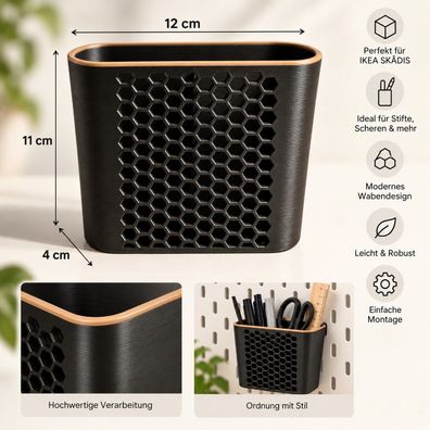 Stifthalter für IKEA SKÅDIS Lochwand | Organizer | viele Farben