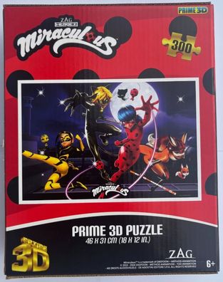 Miraculous 3D Puzzle (300 Teile) - Ladybug & Cat Noir mit Wackeleffekt