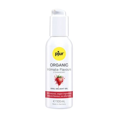 Organic Oral Delight Gel für intime Aromen, Erdbeere, 3,4 g, 100 ml