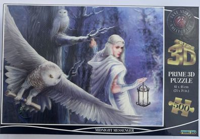 Prime 3D Puzzle „Midnight Messenger“ (Anne Stokes Collection) 500 Teile mit 3D-Effekt