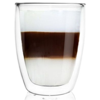 Doppelwandiges Thermosglas für Latte Macchiato, 330 ml