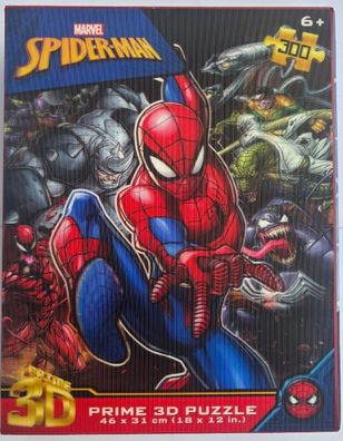Marvel Spider-Man 3D Puzzle (300 Teile) - Action-Wackeleffekt & Tiefenwirkung
