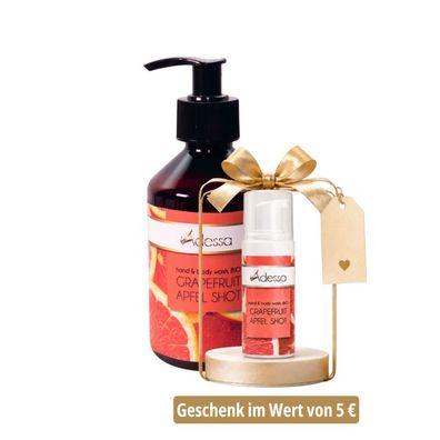 Adessa Handseife & Duschgel Bio + Geschenk Reisegröße