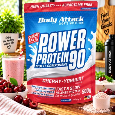 Body Attack Power Protein 90 500g Beutel