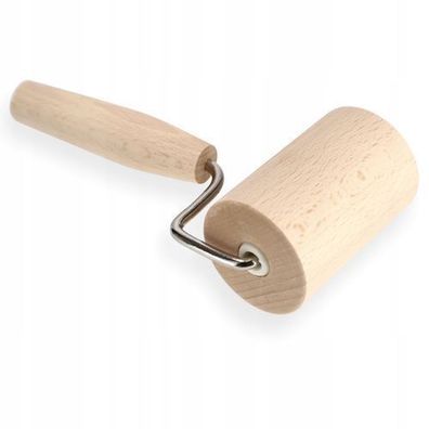 KADAX Kleine Nudelholz mit Griff, Teigroller, Nudelroller, Rollstab, 8 cm, Holz