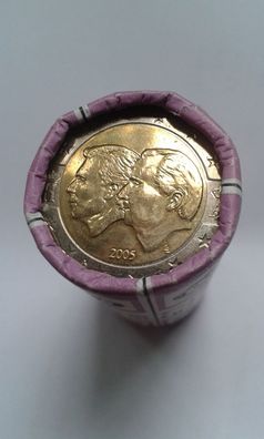 Rolle 2 euro 2005 Belgien Wirtschaftsunion mit Luxemburg 25x2 euro 2005 Belgien Rolle