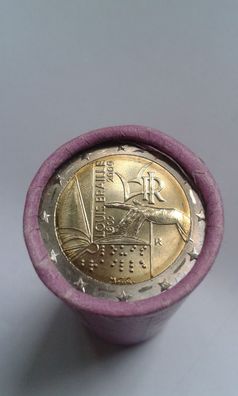 Rolle 25x2 euro 2009 Italien Louis Braille 2 euro Rolle Italien 2009 Braille