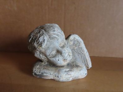 Figur Engel Büste Kopf liegt seitlich auf den Armen ca. 6,5 cm H