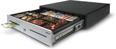 Safescan HD-4141S Heavy-Duty Kassenschublade mit 5 Fächern für Banknoten und 8 für Mü