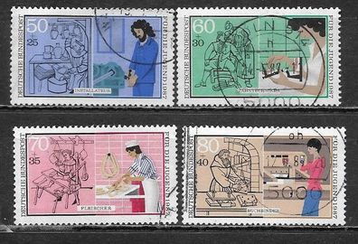 BRD gestempelt Michel-Nummer 1315-1318