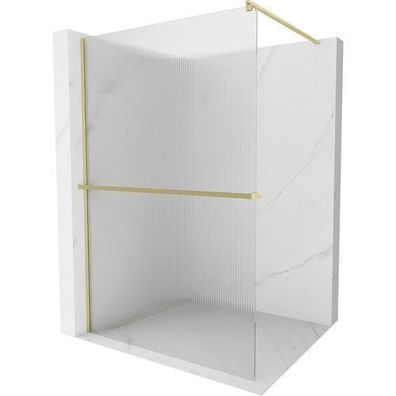 Mexen Kioto+ Walk-in Duschwand 120x200, Gold Klar