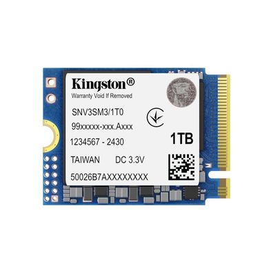SSD, 1TB Kingston M.2, PCI-E, NVMe Gen4 NV3 2230