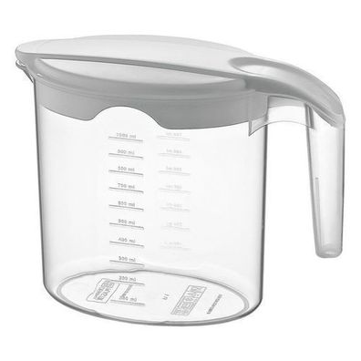 Plastikkrug mit Deckel, 1 l