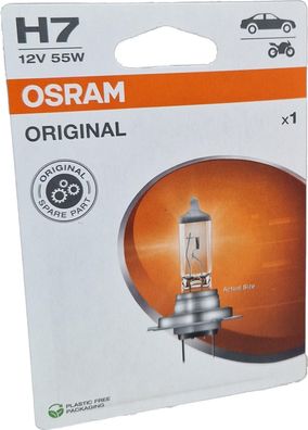 H7 OSRAM Original Spare Part Blister 64210-1BL 1 Stück