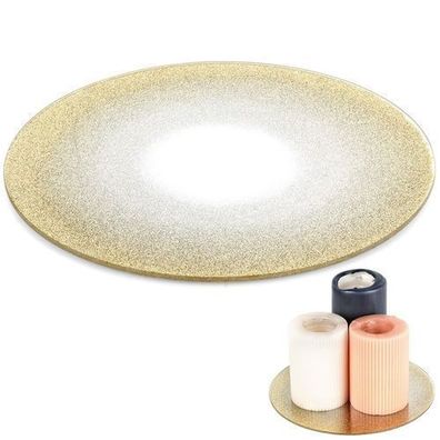 Glitzernder Spiegelglasständer für dekorative Kerzenarrangements, 20 cm