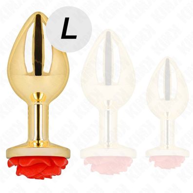 KINK Plug Anal Gold Rose Rot Größe L