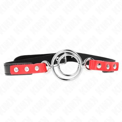 KINK Knebel mit mehreren O-Ringen 4 / 4.8 Cm Rot 38 X 56 Cm
