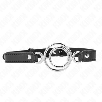 KINK Knebel mit mehreren O-Ringen 5 Cm Schwarz 63 X 2.5 Cm