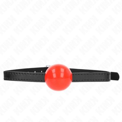 KINK Roter einzelner fester Ball 4 Cm Knebel 65 X 1.5 Cm