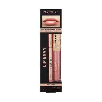 Profusion Cosmetics Set Lip Envy Pink Aura (Lipgloss, Lippenkonturenstift)