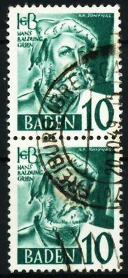 FZ BADEN 3. Ausgabe Spezialisiert Nr 33yI gestempelt SEN X602BE2