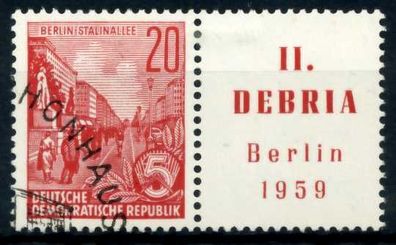 DDR Zusammendruck Nr WZd19 gestempelt WAAGR PAAR X6CCF4A