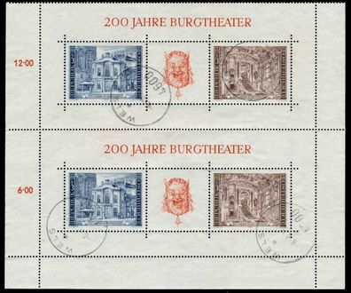 Österreich Block 3 zentrisch gestempelt URA X7FB9AA