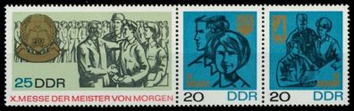 DDR Zusammendruck Nr WZd182 postfrisch 3ER STR X8D0C56