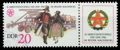 DDR Zusammendruck Nr WZd676 gestempelt WAAGR PAAR X0BB6FE