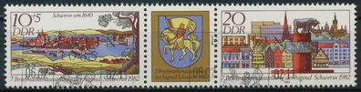 DDR Zusammendruck Nr WZd541 gestempelt 3ER STR X1881DE